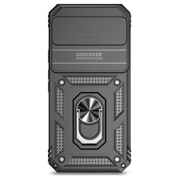 Hybridskal Google Pixel 9 Pro XL Ring + Kameraskydd Svart