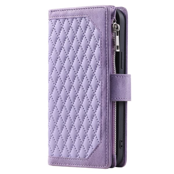 iPhone 15 Lompakkokotelo Pehmustettu Lila