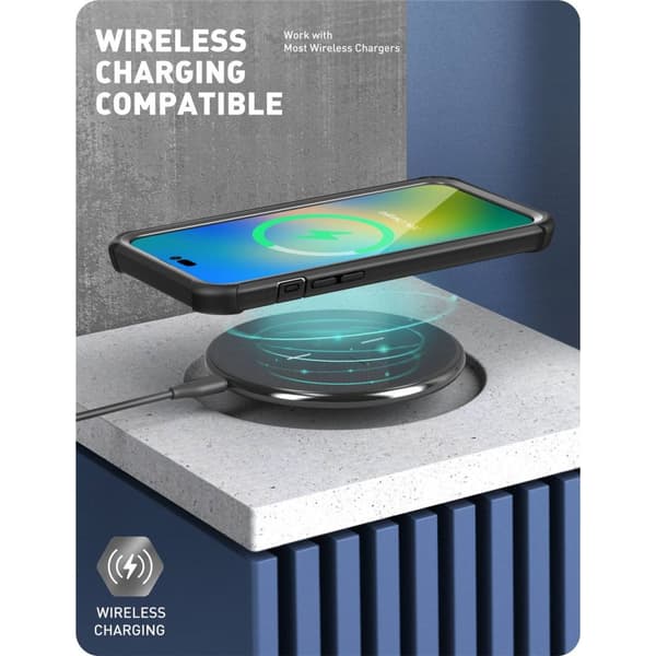 SUPCASE Ares läpinäkyvä kotelo iPhone 14 Pro Max musta