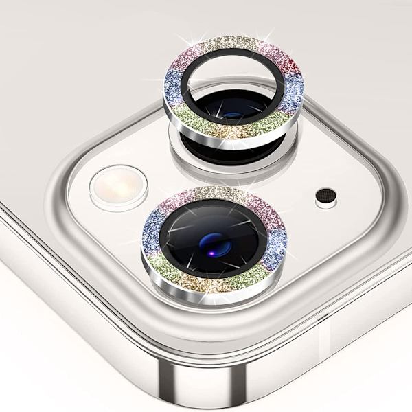 Hat Prince Glitter-linskydd iPhone 14/14 Plus Multicolor