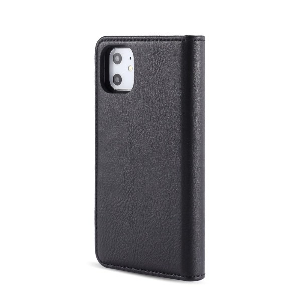 DG.MING 2-in-1 Magneettilompakko iPhone 11 Musta