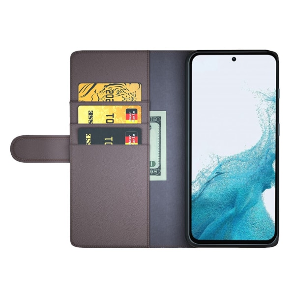 Ægte læder etui Samsung Galaxy A54 Brun