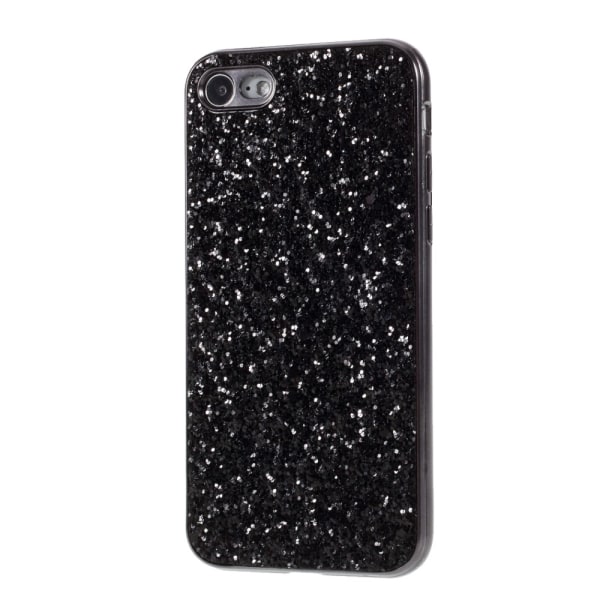 iPhone 7/8/SE Skal Glitter Sort