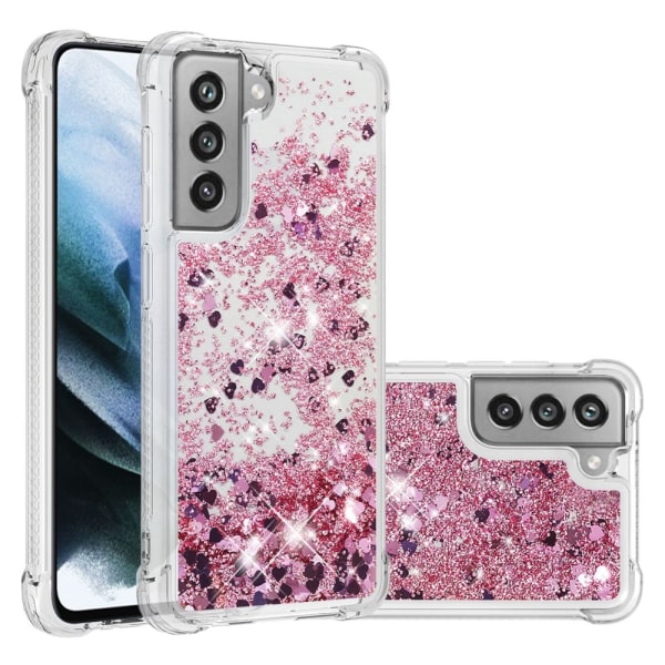 Glitter Bling TPU Case Samsung Galaxy S21 FE Roséguld