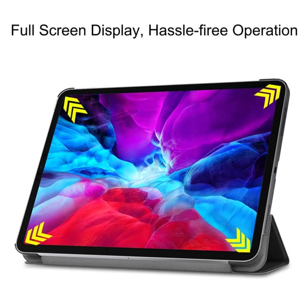 iPad Pro 12.9 4th Gen (2020) Fodral Tri-fold Svart