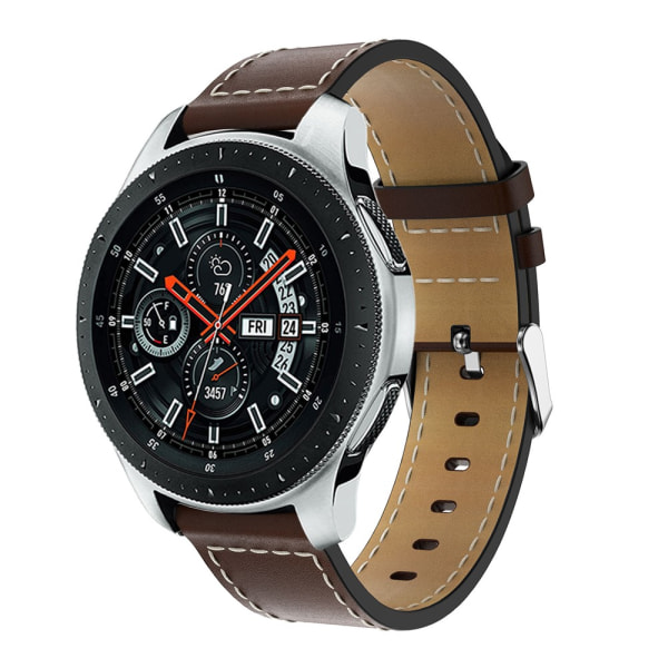Klassiskt Läderarmband Samsung Galaxy Watch 46mm Coffee