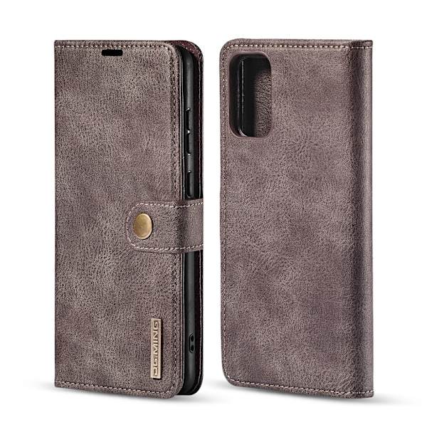 DG.MING 2-in-1 Magnet Wallet Samsung Galaxy S20 Brun