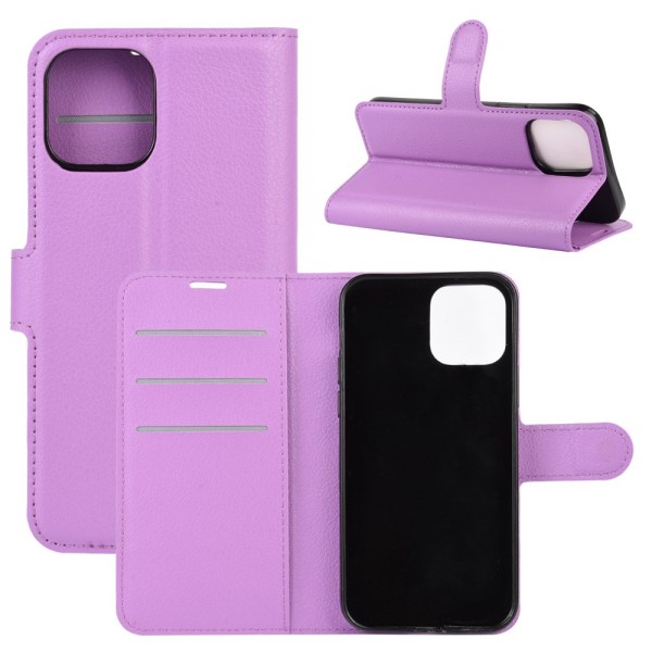 Matkapuhelinkotelo Nahkainen iPhone 12 Pro Max Purple