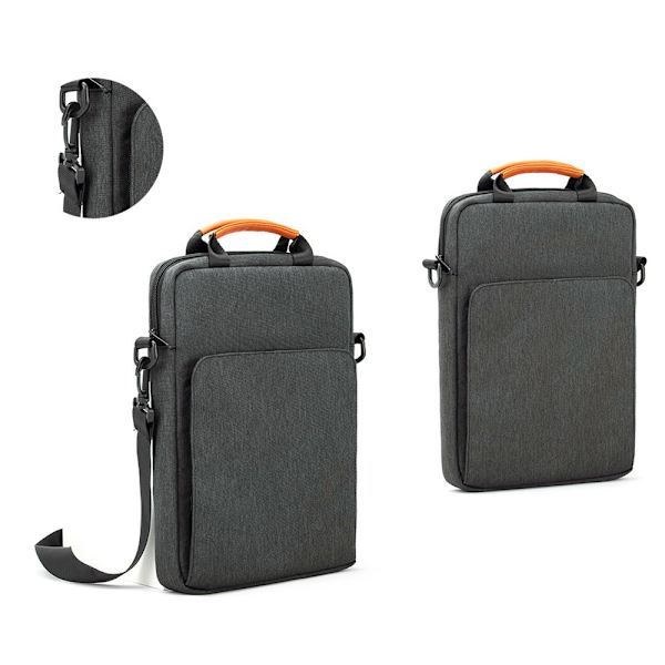Vedenkestävä tablettilaukku 13,3 tuuman iPadille/tabletille, tummanharmaa