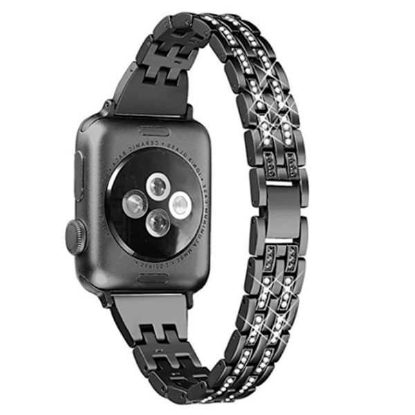 Slim Bling Bracelet Apple Watch Series 10 42mm Svart