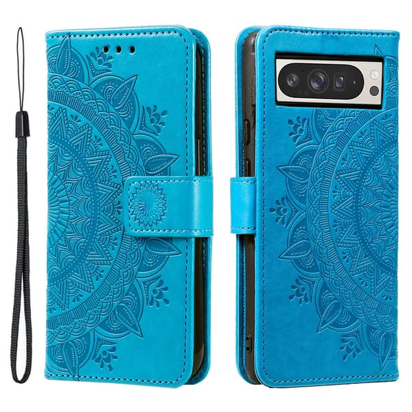 Læderetui Mandala Google Pixel 10 Pro XL Blå