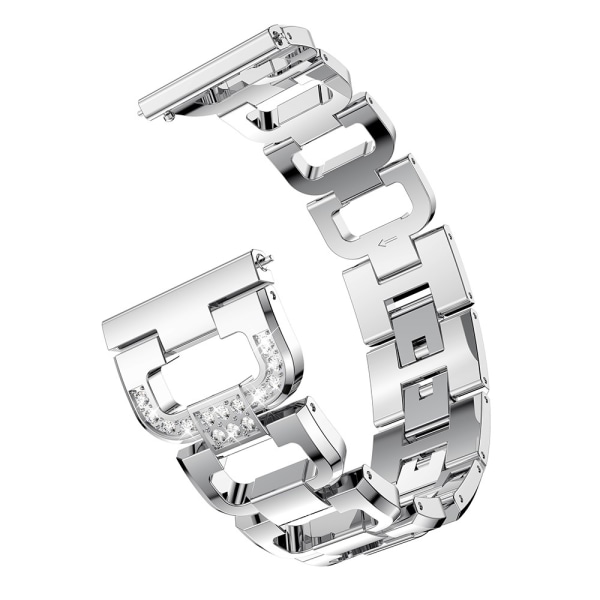 Rhinestone Metallarmband Galaxy Watch Active Silver
