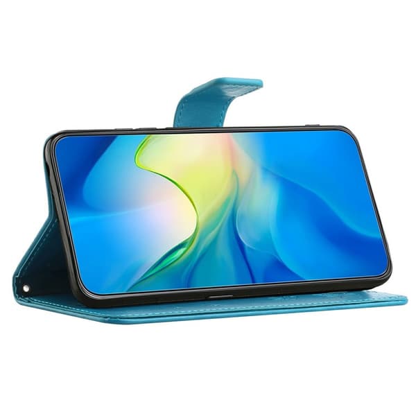 Läderfodral Fjärilar Samsung Galaxy A26 Blå