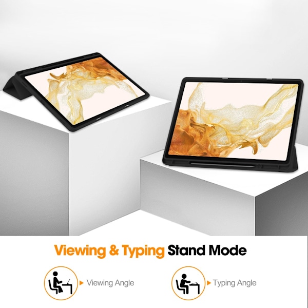 Samsung Galaxy Tab S10 Plus Fodral Tri-Fold Med Pen-hållare Svar