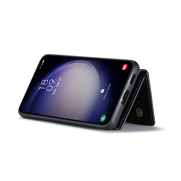 DG.MING 2 in 1 Magnetic Card Slot Case Samsung Galaxy S24 FE Bla
