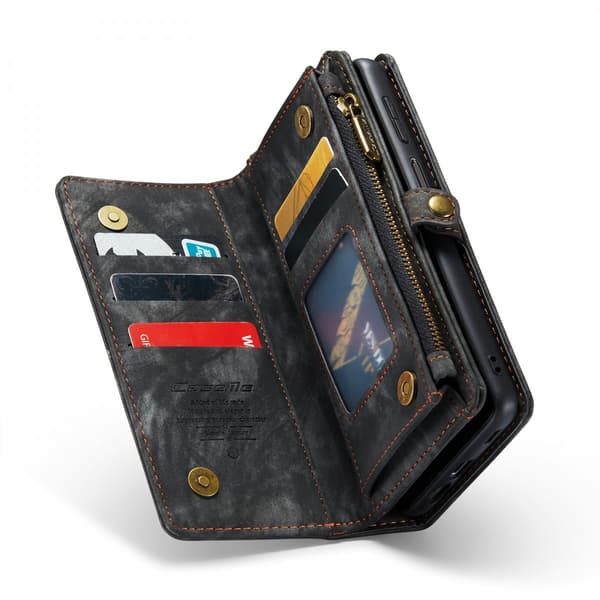 CaseMe Multi-Slot 2 i 1 Pungetui Galaxy A14 Sort