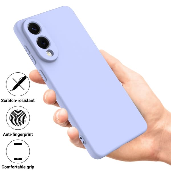 Silikonecover Samsung Galaxy S25 Edge Lilla