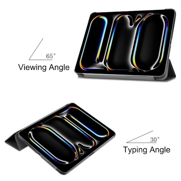 iPad Pro 13 7th Gen (2024) Fodral Tri-fold Svart