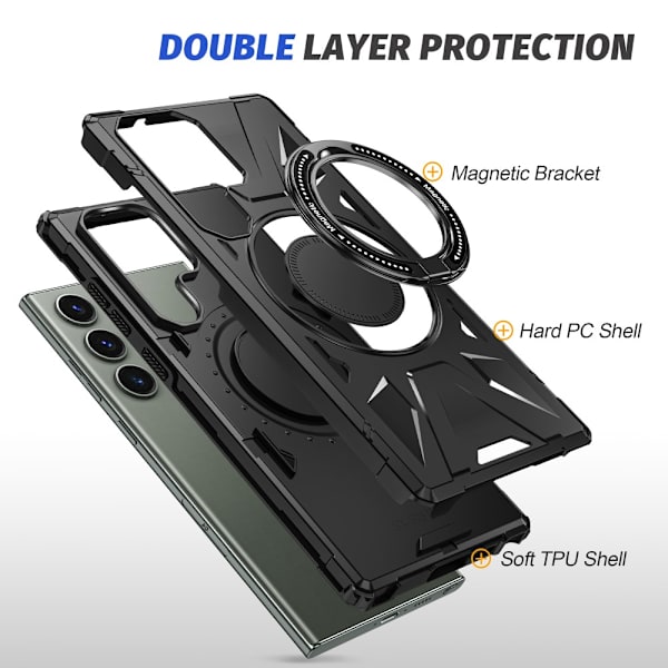 Hybrid Cover Samsung Galaxy S24 Ultra MagSafe Ring Sort