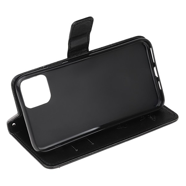 Perhoskuvioitu nahkakotelo iPhone 13 Minille, musta