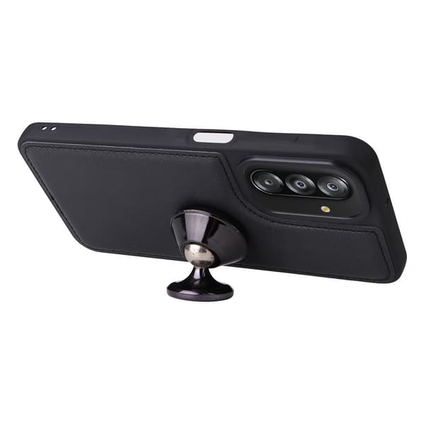 Läder Magnetfodral Samsung Galaxy A17 Svart