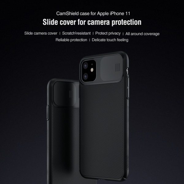 Nillkin CamShield -kuori iPhone 11 - Musta