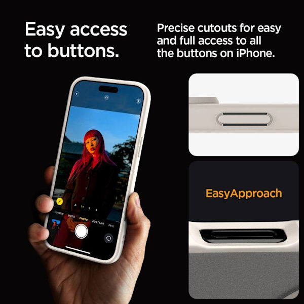 Spigen Ultra Hybrid MagSafe -kuori iPhone 16 Prolle, Frosted Natural T