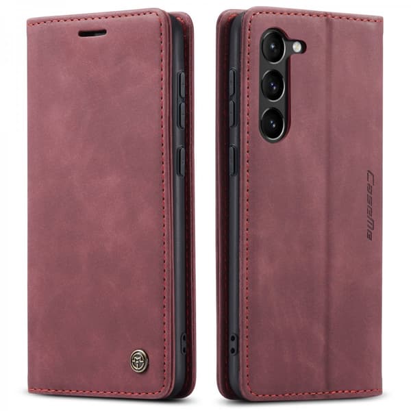 CaseMe Slim Plånboksfodral Samsung Galaxy S23 Plus Röd