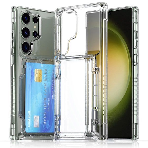 Skal Kortfack Kickstand Samsung Galaxy S25 Ultra Transparent