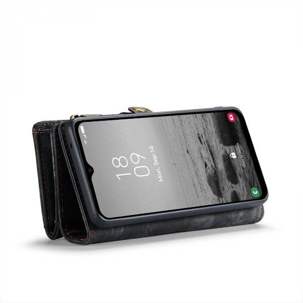 CaseMe Multi-Slot 2 i 1 Plånboksfodral Galaxy A14 Svart