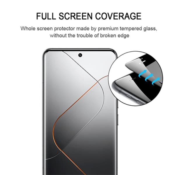 Heltäckende Curved Skærmbeskyttelse Xiaomi 14 Pro