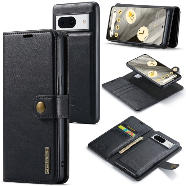 DG.MING 2-in-1 Magnet Wallet Google Pixel 8 Black