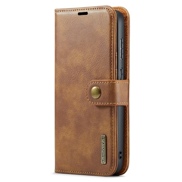 DG.MING 2-in-1 Magnet Wallet Samsung Galaxy A55 Cognac