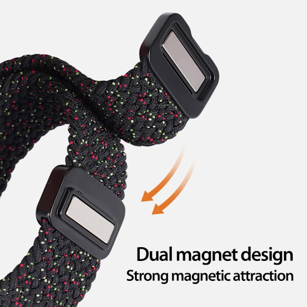 Dux Ducis Elastisk Nylonvævet Rem Apple Watch 38/40/41 mm Sort