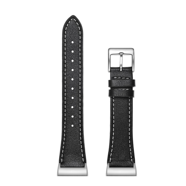 Ægte Læderarmbånd Fitbit Charge 3/4 Sort