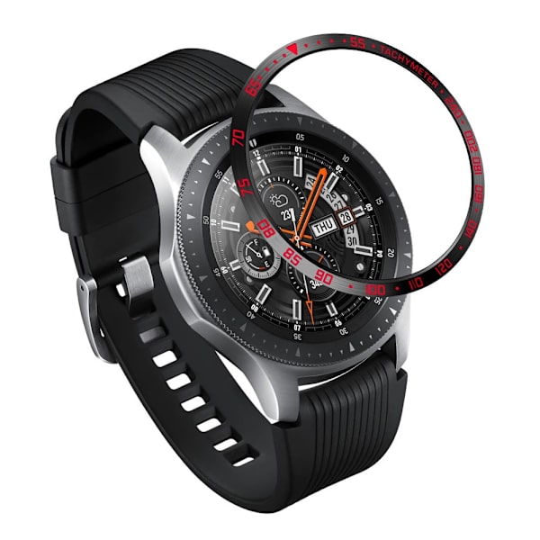 Bezel Ring Galaxy Watch 46mm Sort/Rød