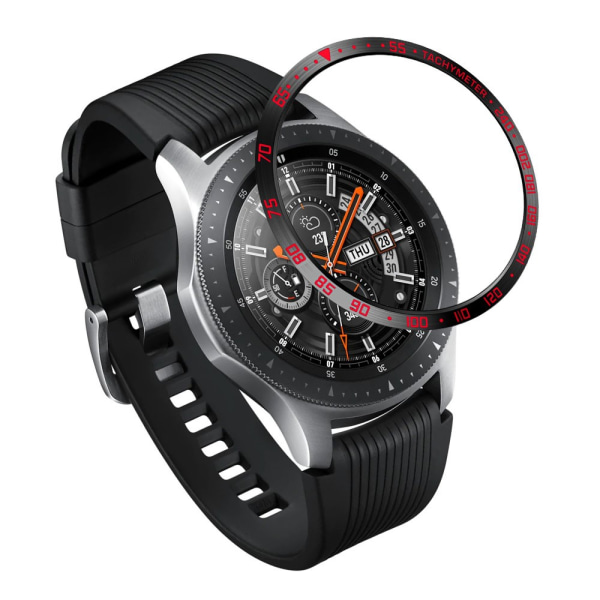 Bezel Ring Galaxy Watch 46mm Svart/Röd