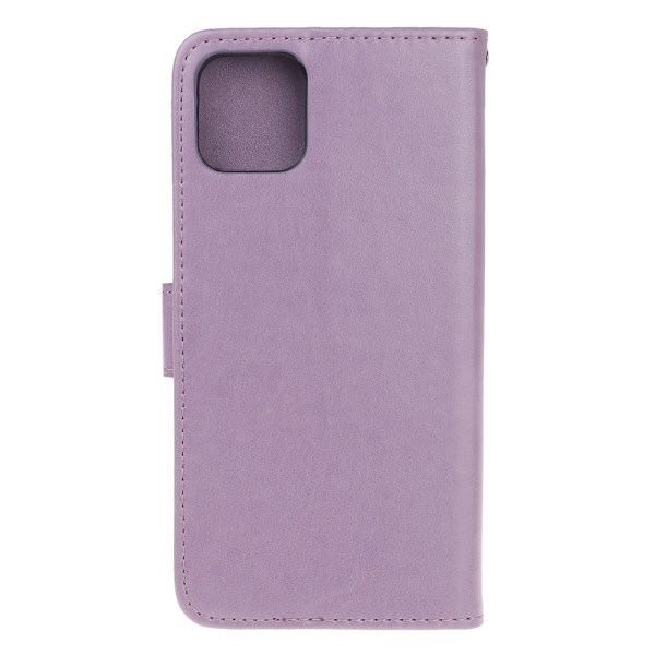 Læderetui Sommerfugle iPhone 11 Lilla