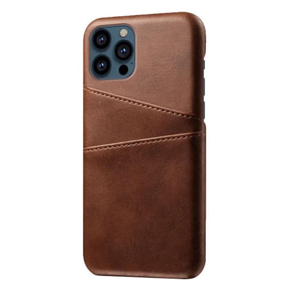 Läderskal Med Kortfack iPhone 13 Pro Brun