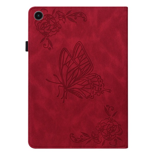 Lædercover Samsung Galaxy Tab A8 10.5 Butterflies Red