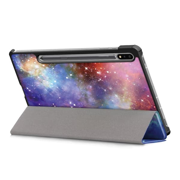 Samsung Galaxy Tab S7 Plus/S8 Plus 12.4 Fodral Tri-fold Stjärnhi