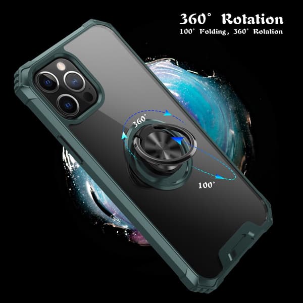 Hybridskal med Ringholder iPhone 12 Pro Max Grøn