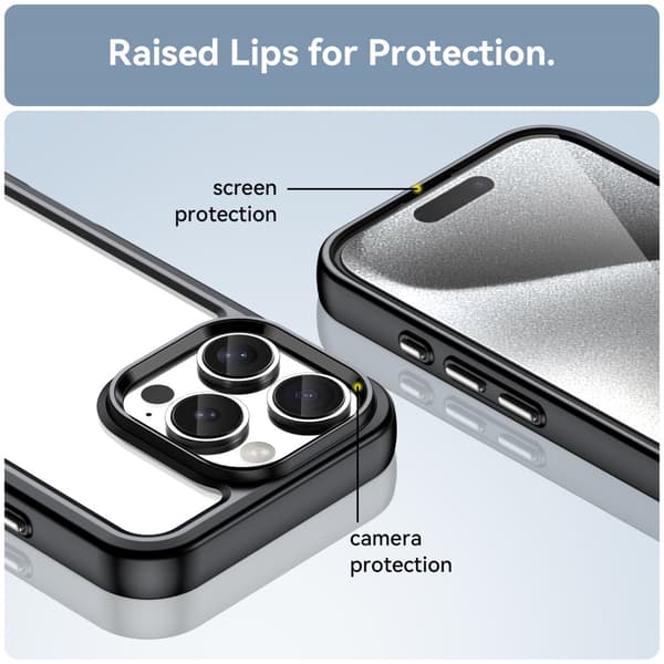Hybrid Edge Skal iPhone 16 Pro Svart
