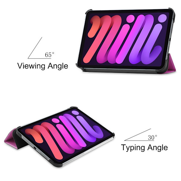 iPad Mini 6. generation (2021) Etui Tri-fold Lilla