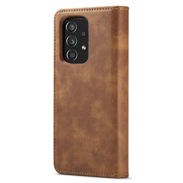 DG.MING 2-in-1 Magnet Wallet Samsung Galaxy A53 Cognac