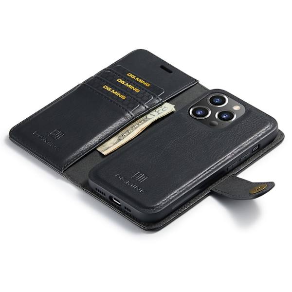 DG.MING 2-i-1 Magnet Pung iPhone 16 Pro Sort