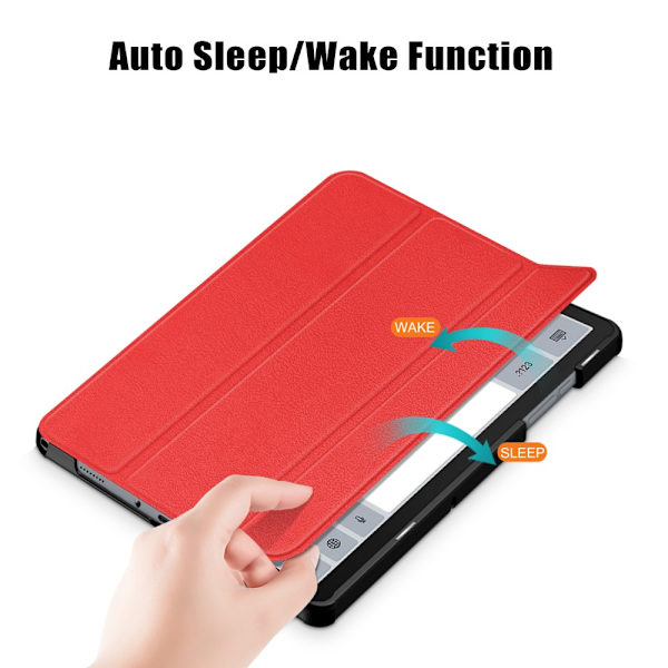 Samsung Galaxy Tab A9 Plus -kotelo Tri-fold Punainen
