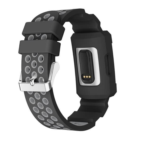 Stødsikkert Sportarmbånd Fitbit Charge 3/4 Sort/Grå