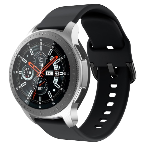 Pehmeä silikonirannekoru Samsung Galaxy Watch 46mm musta