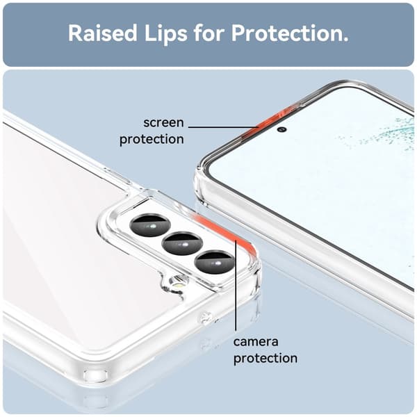 Hybrid Edge Case Samsung Galaxy S23 Transparent